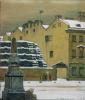 Добужинский М.В. В ротах. Зима в городе. 1904. ГРМ